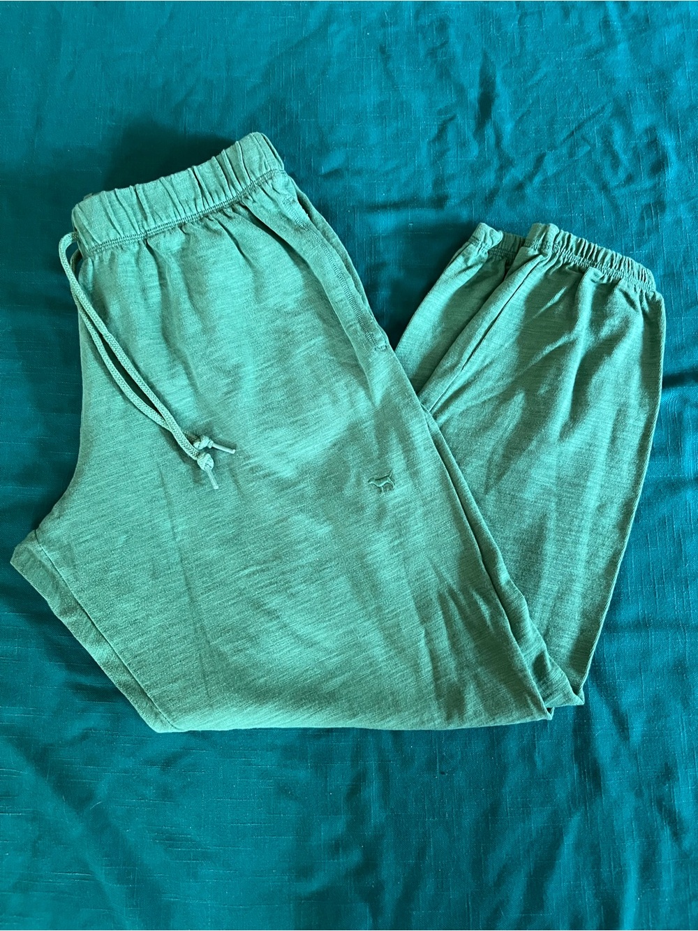 PINK Victoria's Secret Teal Green  Woman pJogger Sweatpants
